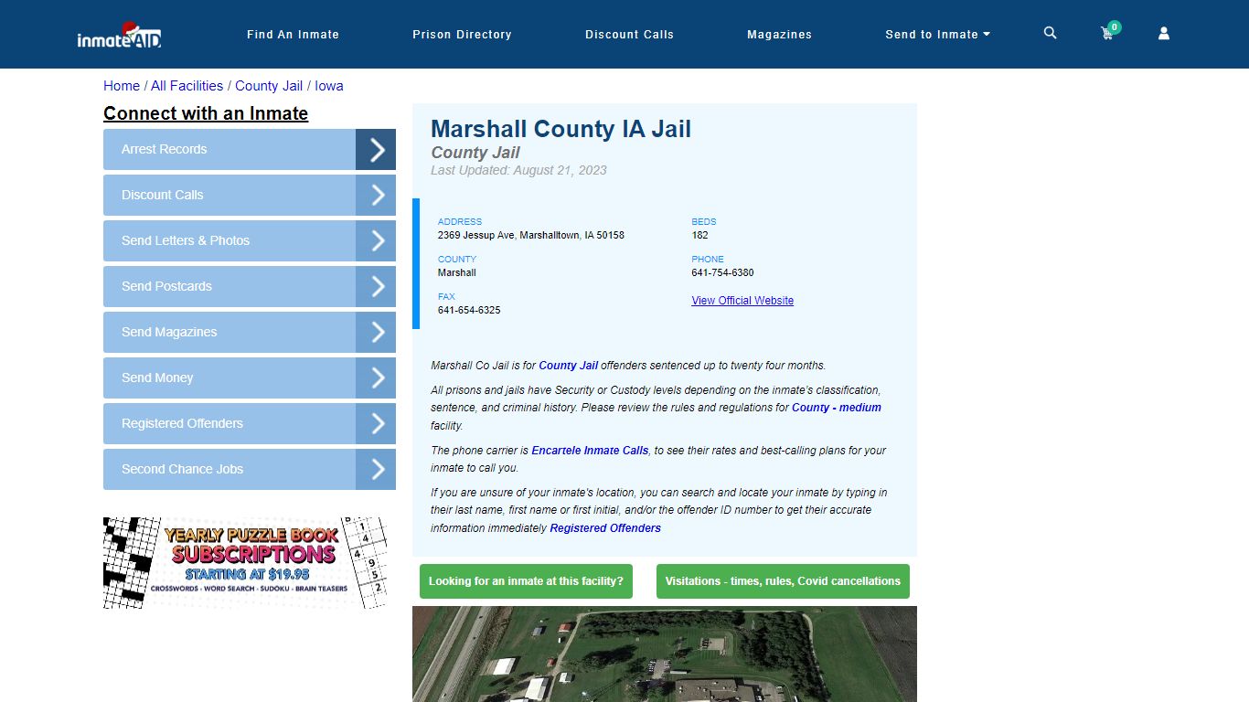 Marshall County IA Jail - Inmate Locator - Marshalltown, IA